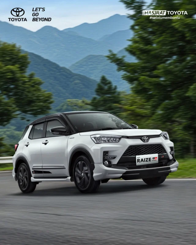 Kadang, jalanan nggak selalu bersahabat. Untung ada All New Raize GR Sport dengan ground clearance tinggi, bikin perjalanan tetap nyaman dan bebas drama.

#AllNewRaizeGRSport #GRSport #SobatHasjrat #SelaluMembantu #ToyotaIndonesiaCommunity #InfoToyota #HasjratToyota #ToyotaIndonesia #manado #ternate #sulawesi #maluku #papua #papuabarat